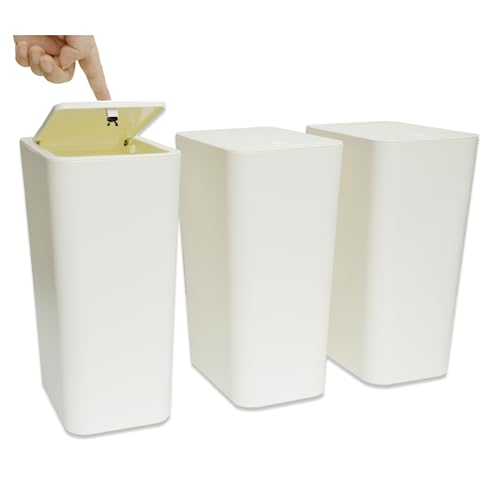 MEIXINZHI 3 Pack Small Trash Can with Lid