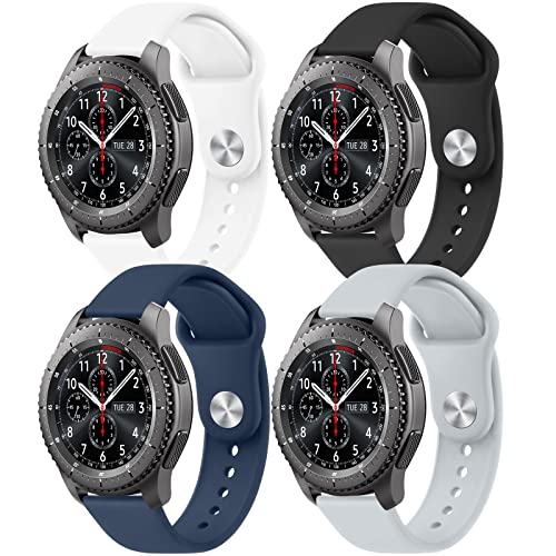 Meliya Silicone Bands for Samsung Gear S3 - 4 Pack
