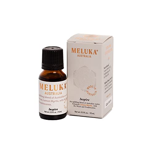 Meluka Inspire Essential Oil Blend - Refreshing Lemon Myrtle, Frankincense, and Ho Wood