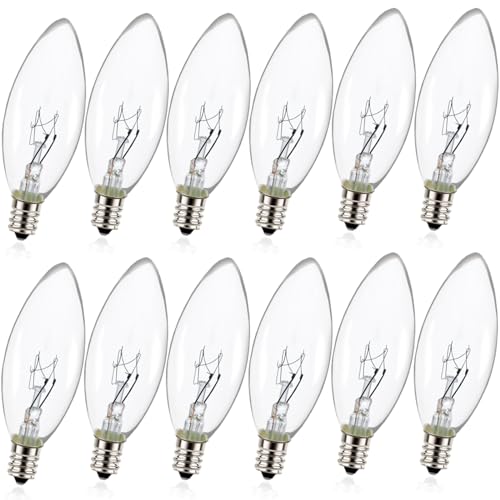 MEQIQTEK Window Candle Light Bulbs - Pack of 12