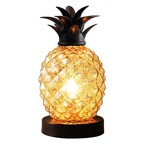 Mercury Glass Pineapple Lamp