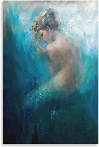 Mermaid Painting Poster