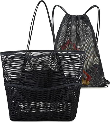 Mesh Beach Tote Bag for Women