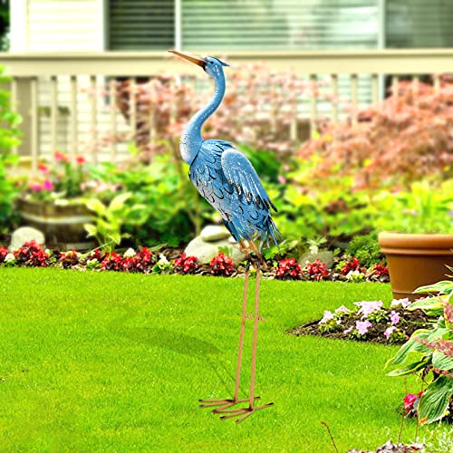 Metal Crane Statues for Garden Decor