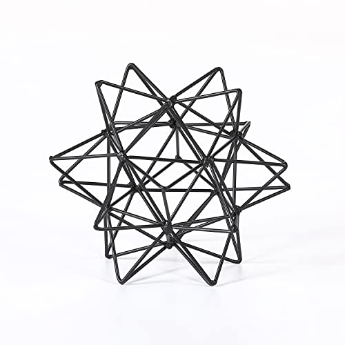 Metal Geometric Sculpture for Home Decor
