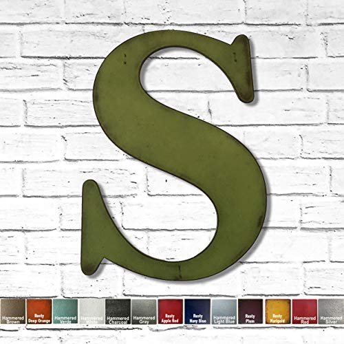 Metal Letter S - Handmade Metal Wall Art