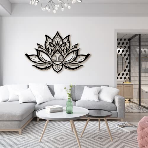 Metal Lotus Flower Wall Art