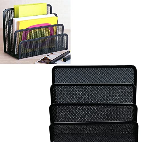 Metal Mesh Desktop File Sorter Organizer