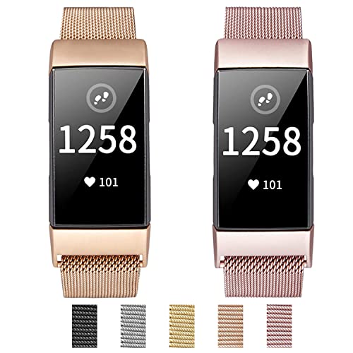 Metal Milanese Bands for Fitbit Charge 4/3/3 SE