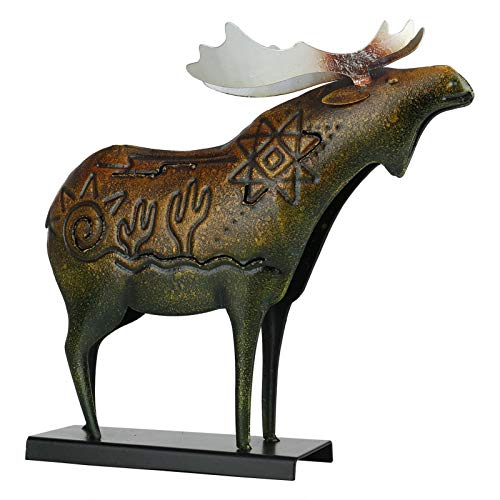 Metal Moose Statue for Home Office Decoration
