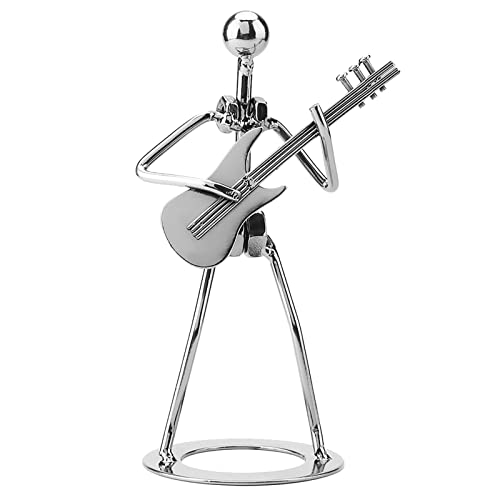 Metal Musician Guitar Player Statue