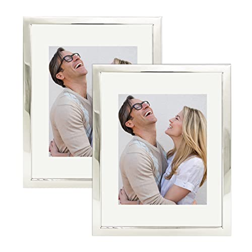 Metal Picture Frame 11x14 with Mat & 11x14 Without Mat