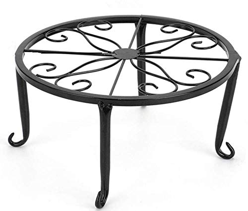 Metal Potted Plant Stand - Rust Proof Wrought Iron Flower Pot Holder