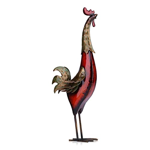 Metal Sculpture Rooster Crafts