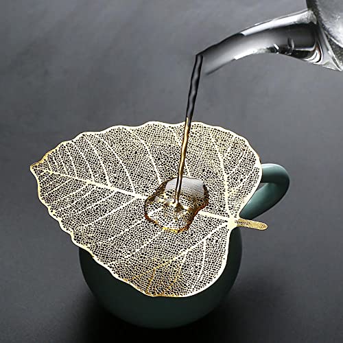 Metal Tea Leaf Strainer - Maple and Bodhi Leaf