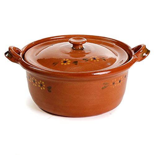Mexican Clay Lidded Cazuela Pot