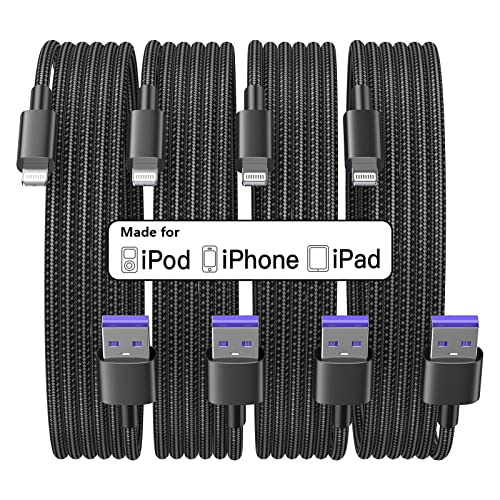 MFi Certified iPhone Charger Nylon Braided Fast Charging Cord