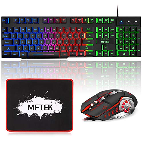 MFTEK Gaming Keyboard and Mouse Combo