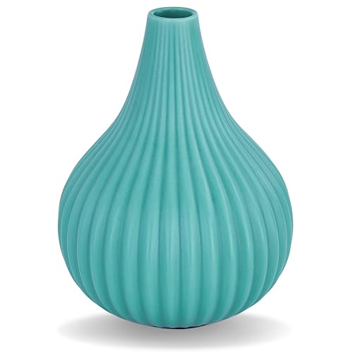 MIAJO Small Vases Teal Decor