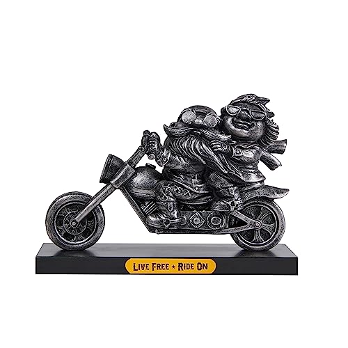 MicDecor Motorcycle Biker Couple Sculpture