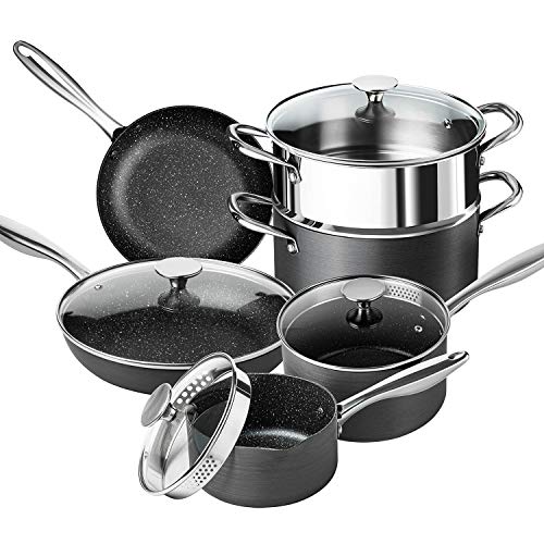 MICHELANGELO Hard Anodized Cookware Set