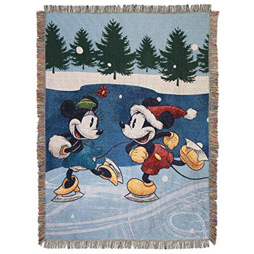 Mickey Mouse Woven Tapestry Throw Blanket