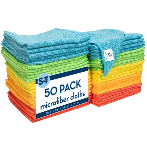 Microfiber Cleaning Cloth, Bulk Towel for Home, 50 Pack