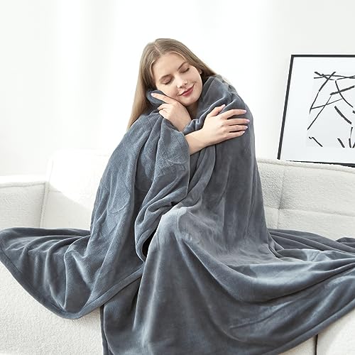 Microplush Flannel Electric Blanket, Fast Heating, 6 Heating Levels & 10 Hours Auto-Off