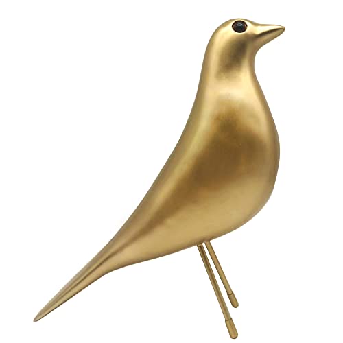 Mid-Century House Bird - Gold Office Desk Ornament