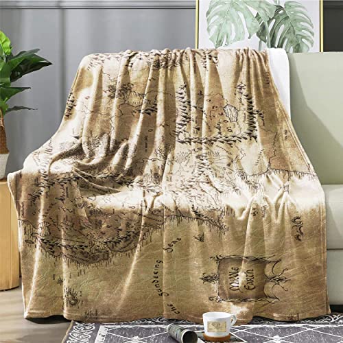 Middle Earth Map Blanket