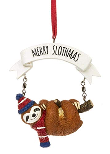 Midwest Cute Sloth Ornament - Merry Slothmas