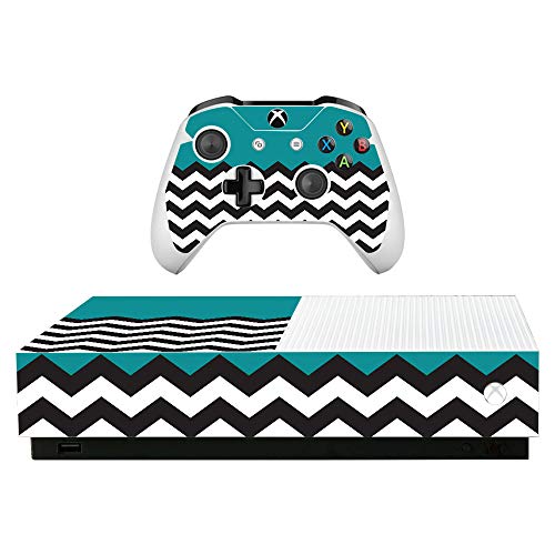 MightySkins Xbox One S All-Digital Edition Skin - Teal Chevron