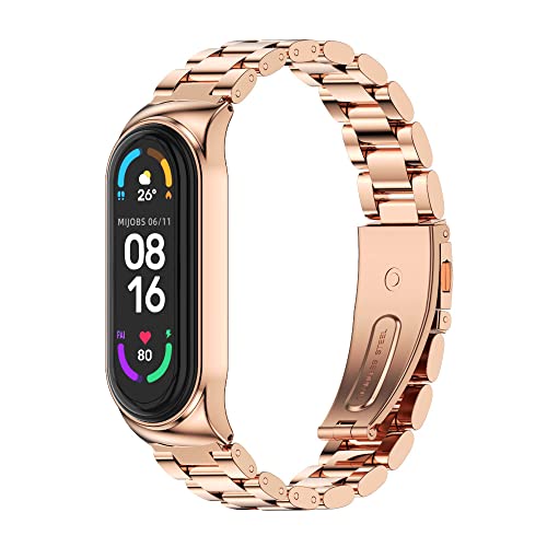 MIJOBS Stainless Steel Watch Band for Xiaomi Mi Band