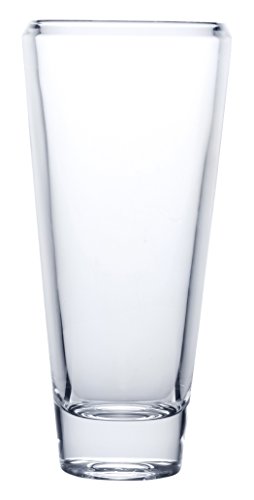 Mikasa 5205892 Ellery Crystal Vase, 12-Inch, Silver