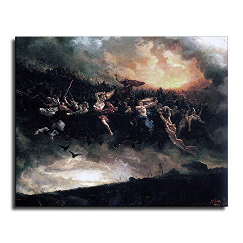 MIKE Viking Norse Pagan God Odin Sky War Painting