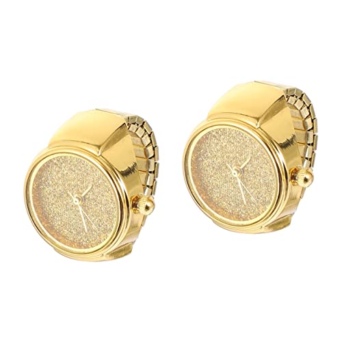Mikikit Vintage Rings - Retro Finger Watch for Men and Women