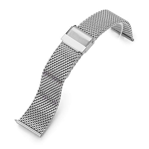 MiLTAT 19mm Quick Release Milanese Mesh Watch Band