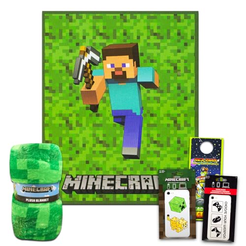 Minecraft Fleece Blanket Set - Bundle for Kids