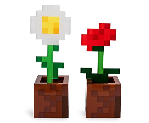 Minecraft Flower Pot Mood Lights, Set of 2