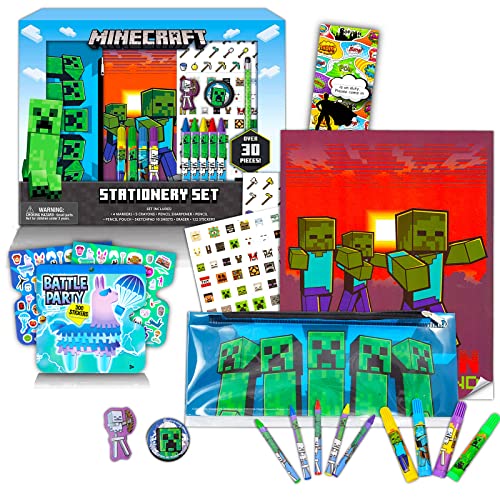 Minecraft School Supplies