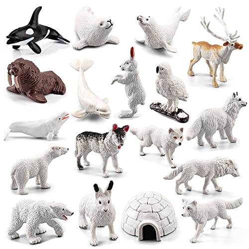 Mini Arctic Animals Figurines Set