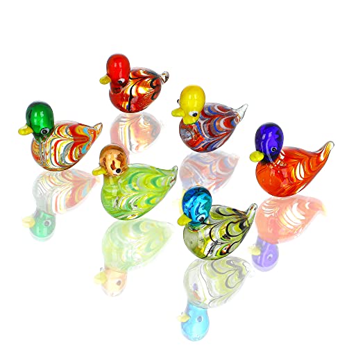 Mini Blown Glass Mandarin Ducks