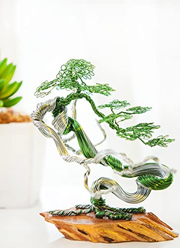 Mini Bonsai Wire Copper Tree Sculpture by GREENHANDSHAKE