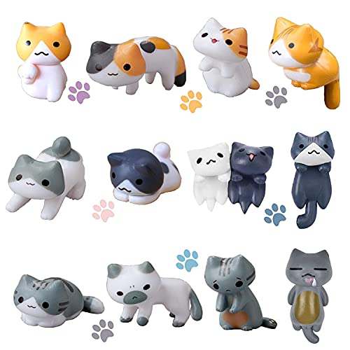 Mini Cat Figurines For Cat Lovers