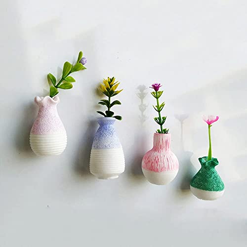 Mini Ceramic Vase Refrigerator Magnets