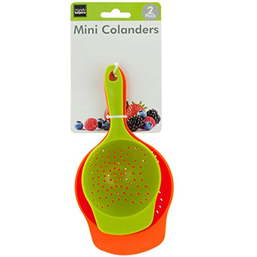 Mini Colanders Set - Red and Green