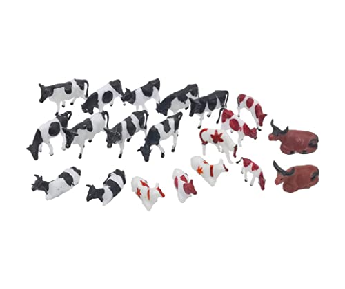 Mini Colorful Cattle Figurines