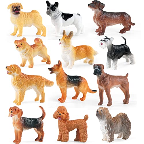 Mini Dog Figurines Toy Set