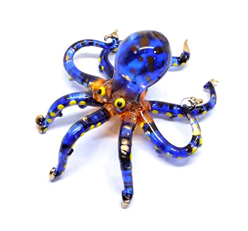 Mini Glass Octopus Figurine