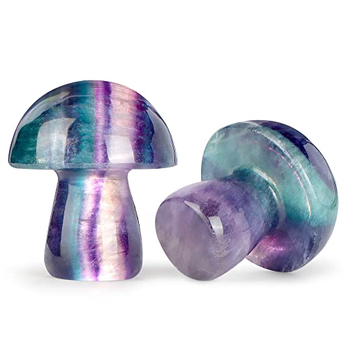 Mini Mushrooms Crystal Mushroom Sculpture Decor
